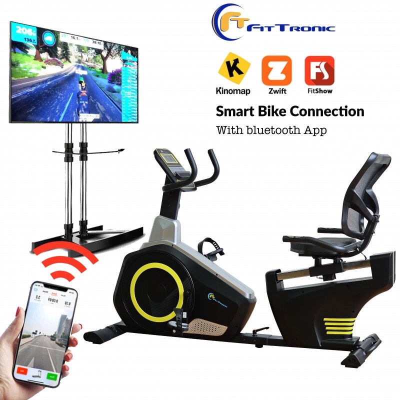 Bicicleta magnetica orizontala FitTronic 609R